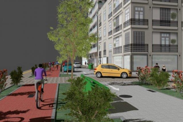 Ιουστινιανού με νέα πεζοδρόμια και ποδηλατόδρομους