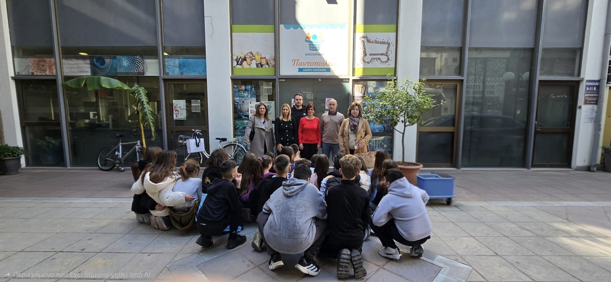 Σημαντική ποσότητα τροφίμων προσέφεραν μαθητές του 6ο Δημοτικού Σχολείου Λάρισας στο Κοινωνικό Παντοπωλείο